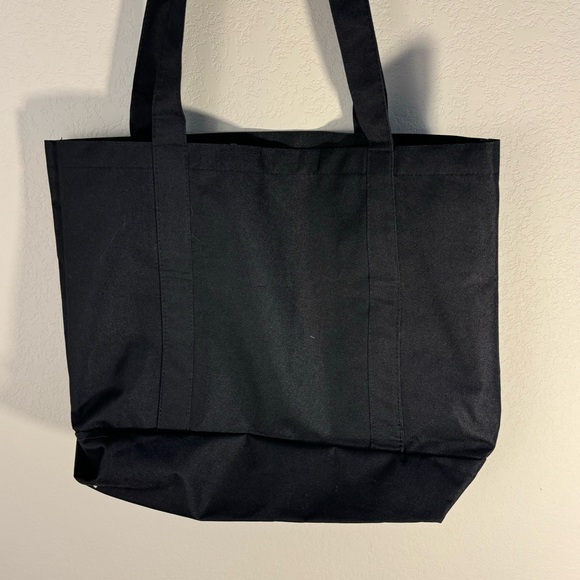 Black tote bag shoulder straps - Picture 4 of 5